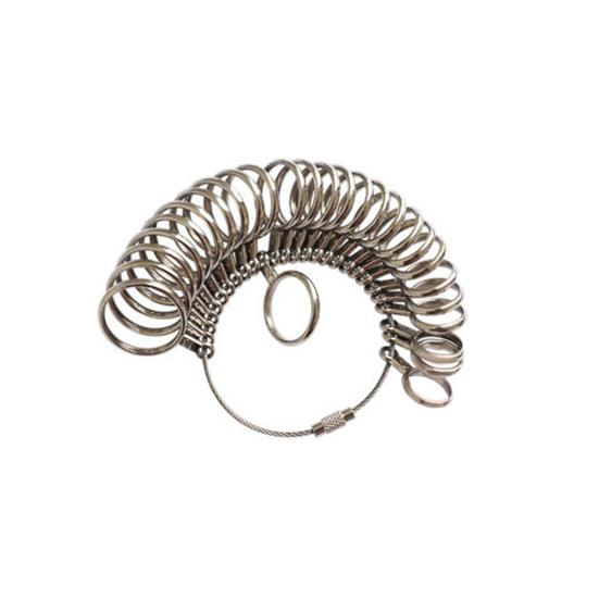 

США, Великобритания, ЕС, металлическое кольцо на палец, измерительный прибор для изготовления ювелирных изделий, набор инструментов для измерения размера 1