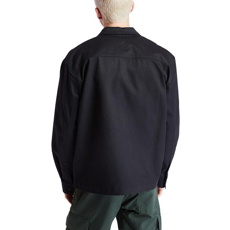 Men's Timberland Casual Cargo Jacket Black A2ADD-001