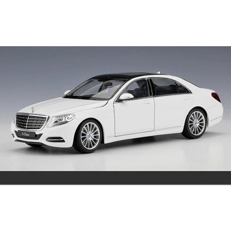 Welly 1/24 Mercedes Benz S-Class S500 литой автомобиль модель игрушечный транспорт литой металл модель автомобиля высокая имитация коллекция детские подарки