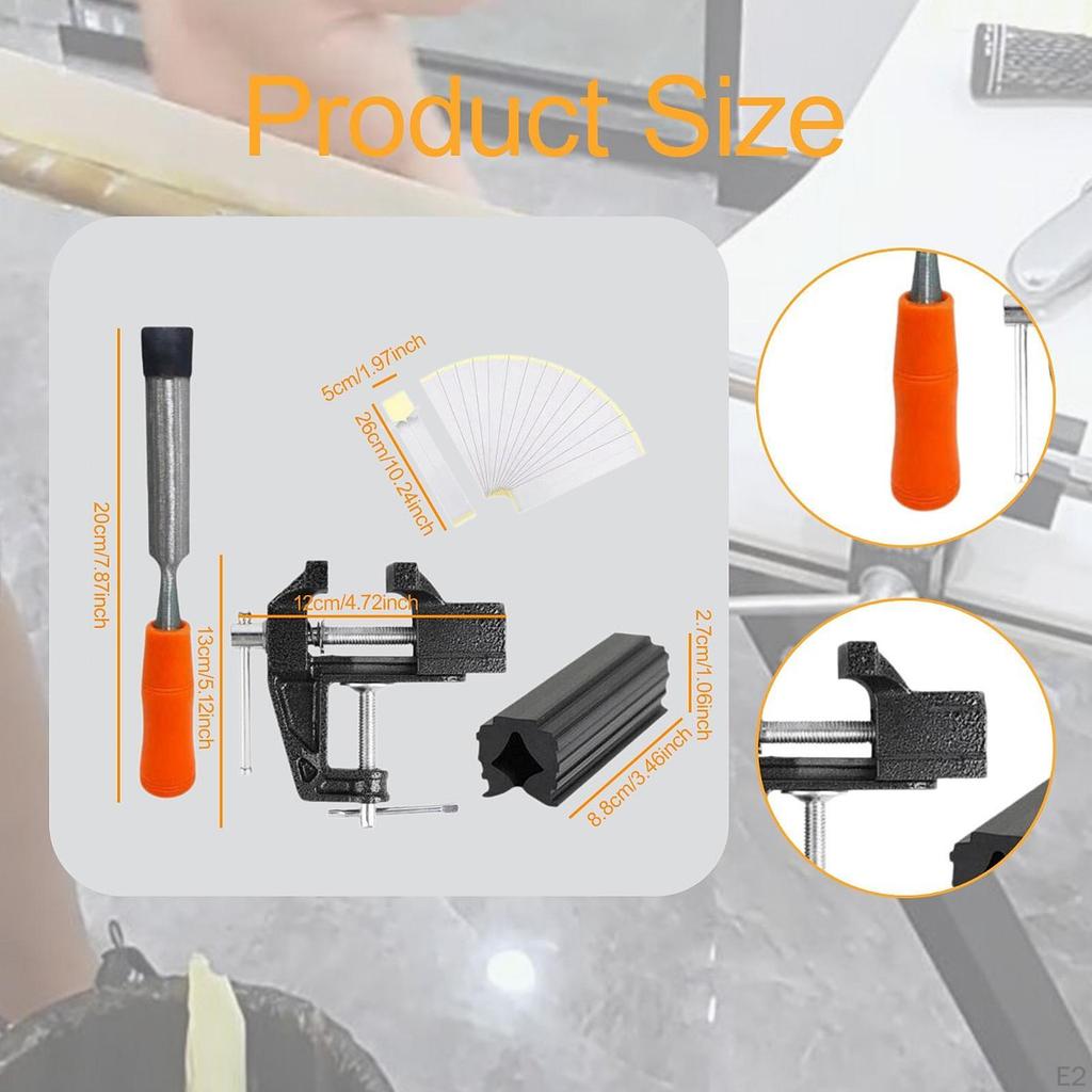 Complete Golf Club Grip Kit Featuring Tape Strips and Vise