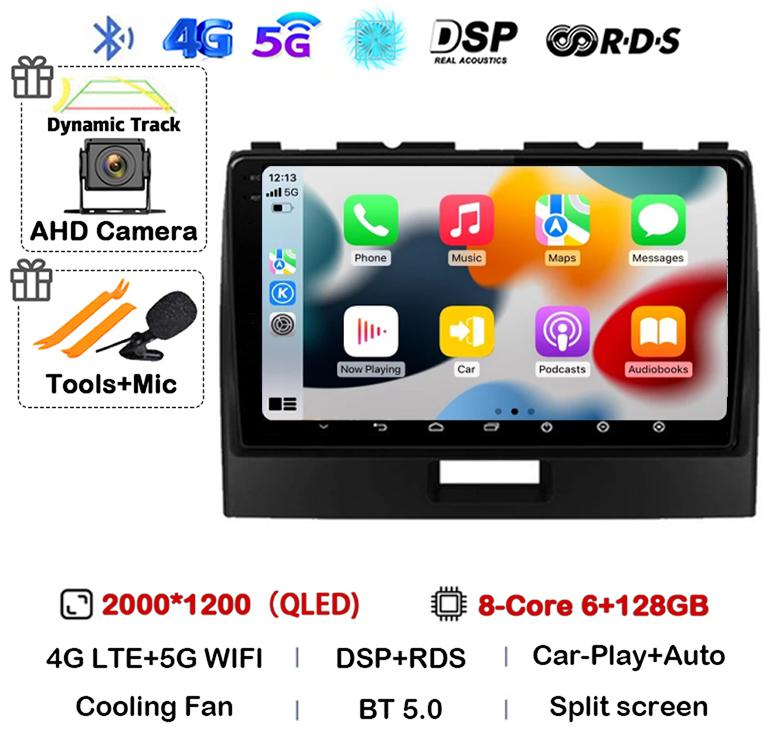 Android 14 Carplay For Suzuki Wagon R 2010 2011 2012 2013 2014 2015 2016 2017 2018 Car Radio Multimedia Video Player GPS Stereo