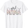 Girl Mama Floral Mom Vintage Blessed Vibes T Shirt