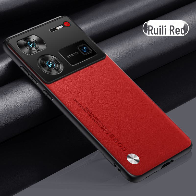 Redmi Note 13R Leather Protective Cover for Men, All-Inclusive Case with Kevlar for Redmi 13C and 12R.