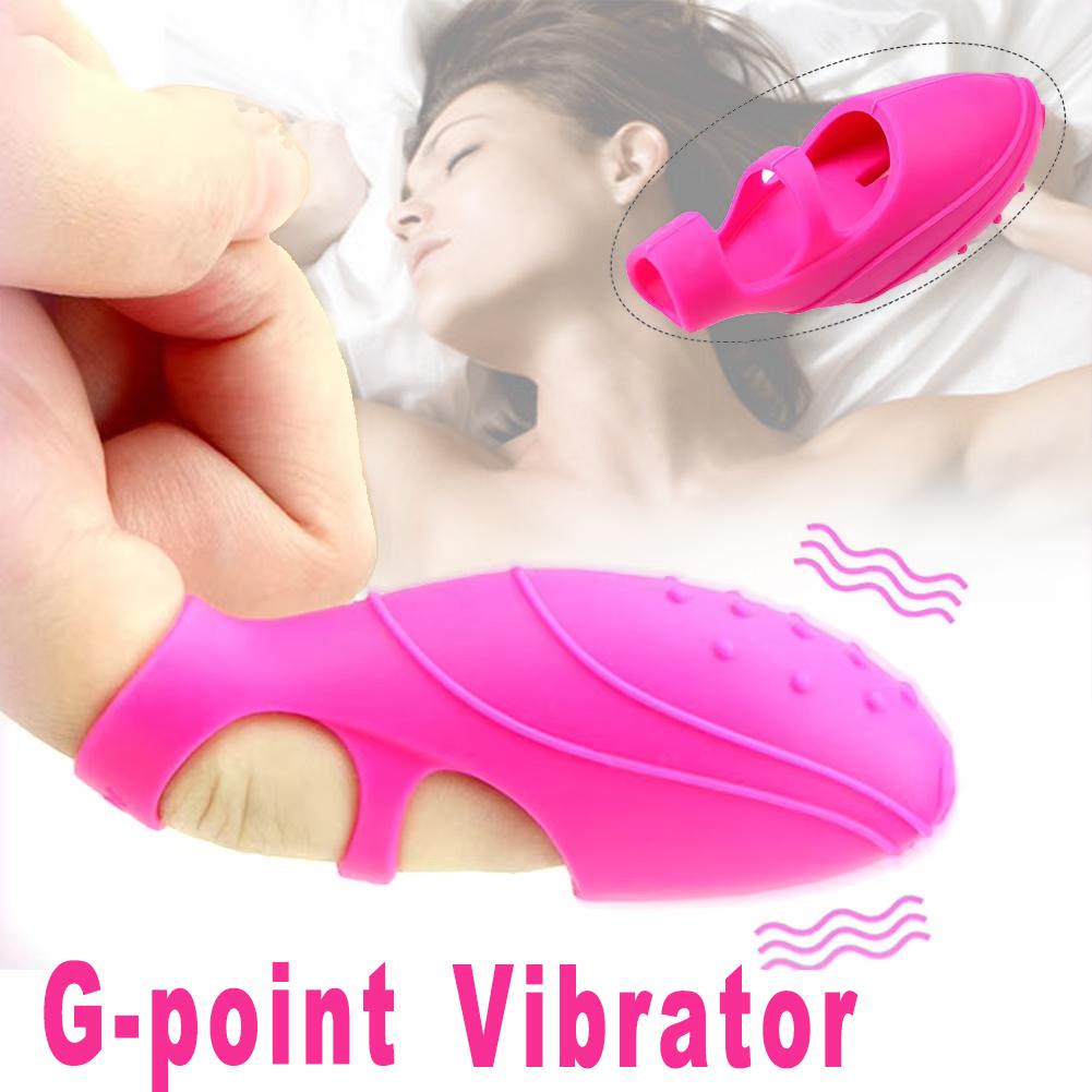 G-point Vibrating Finger Cover Portable Silicone Vibrator Waterproof Finger Vibrator Masturbator Adult Sex Toy for Women