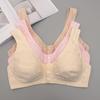 Large Size Front Opening Middle-Aged and Elderly Mother Bras with Front Buckle; No Steel Rings or Sponges.