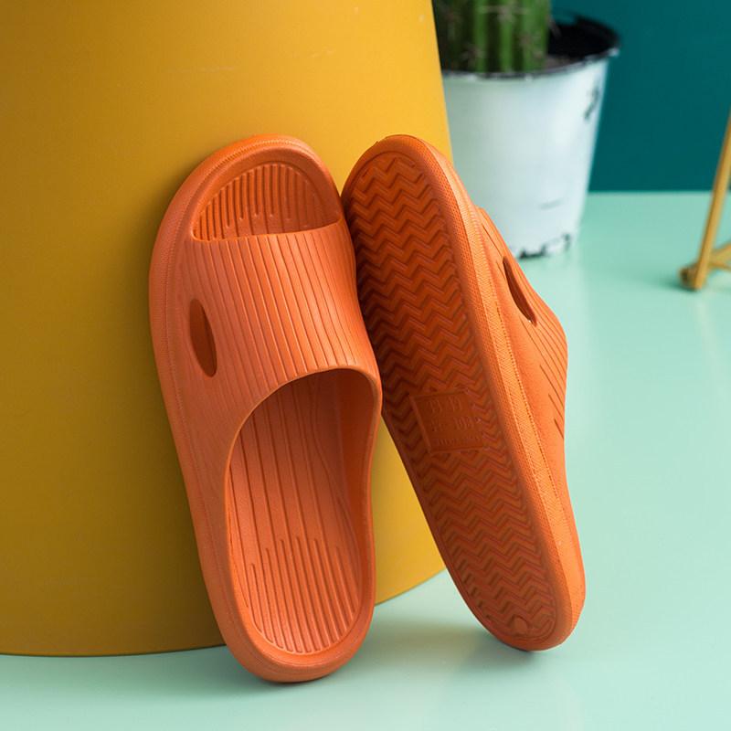 Stepping on shit slippers men's summer soft bottom comfortable home silent bathroom non-slip couple cool slippers women's summer wear