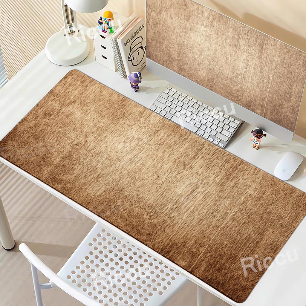 Large Mouse Pad Gaming Accessory XXL Wood Grain Texture Deskmat Non-Slip Base Computer Extended Mousepad Keyboard Laptop Micepad