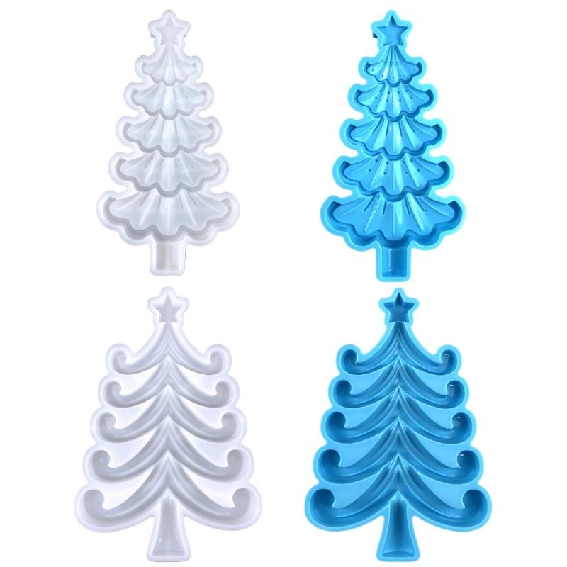 Diy Crystal Drop Glue Aromatherapy Gypsum Abrasive Three-dimensional Christmas Tree Decor Ornament Pendant Silicone Mold