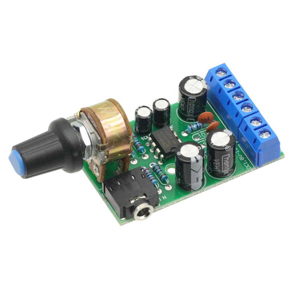2pcs TDA2822M 2.0 Stereo Dual Channel Amp AUX Audio Amplifier Board DC1.8-12V