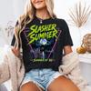 Retro Summer Horror T Shirt Slasher Summer Graphic Tee Vintage 80s Horror Tee Short Sleeve T-shirts for Summer Unisex All-Season