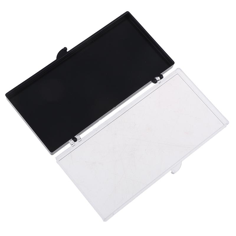 Wimpern Lagerung Box Verpackung Box Transparent Deckel Schwarzes Tablett Für Transplantierte Wimpern
