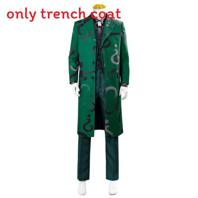 Gotham The Riddler Cosplay Mētelis Ar