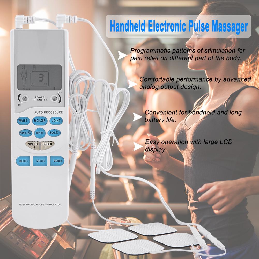 Portable Handheld Electronic Pulse Massager Body Relax Therapy Stimulator