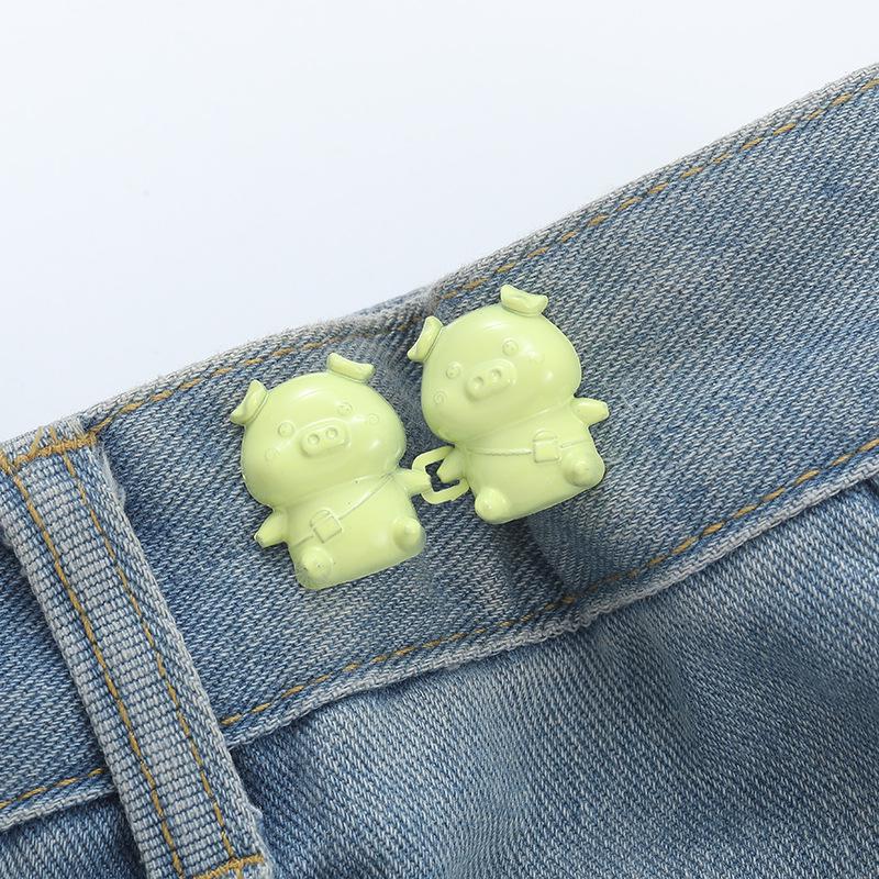 Verstellbare Bundschnalle für Schlankmacher-Jeans – Abnehmbar, Ohne Nähen, Nagelfreie Lösung.