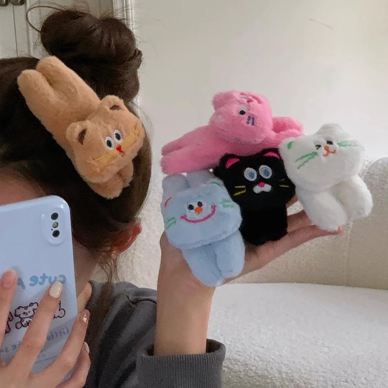 

1 шт. большие милые девчачьи аксессуары для волос кошка плюшевая кукла боковая заколка для волос резинка для волос заколка для волос заколка для волос Bb клип