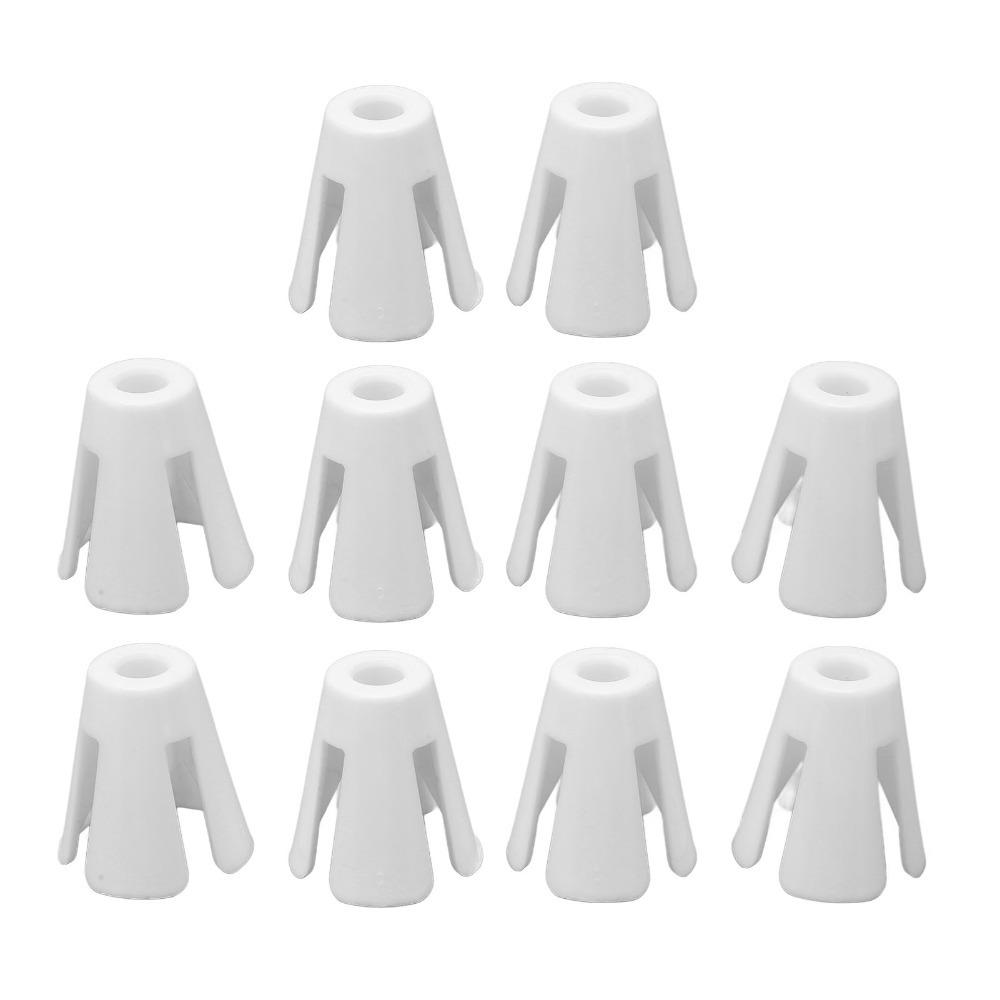 

10pcs Sewing Accessory Plastic Coil Claw Lightweight Sturdy Durable Thread Cone Holder White Spool Cone Holder Industrial Sewing білий