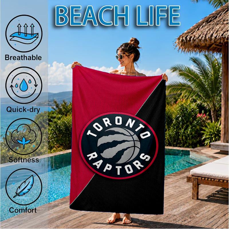 Raptors Basketball Logo Beach Towel, Microfiber Beach Towel, Perfect For Pool, Beach, Travel, Home Decor Beach Party Fan Gifts