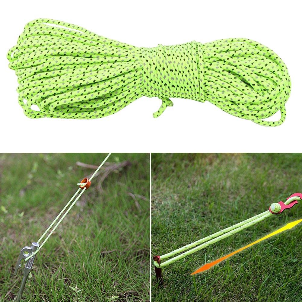 Corde per tende da campeggio riflettenti da 20 m/50 m