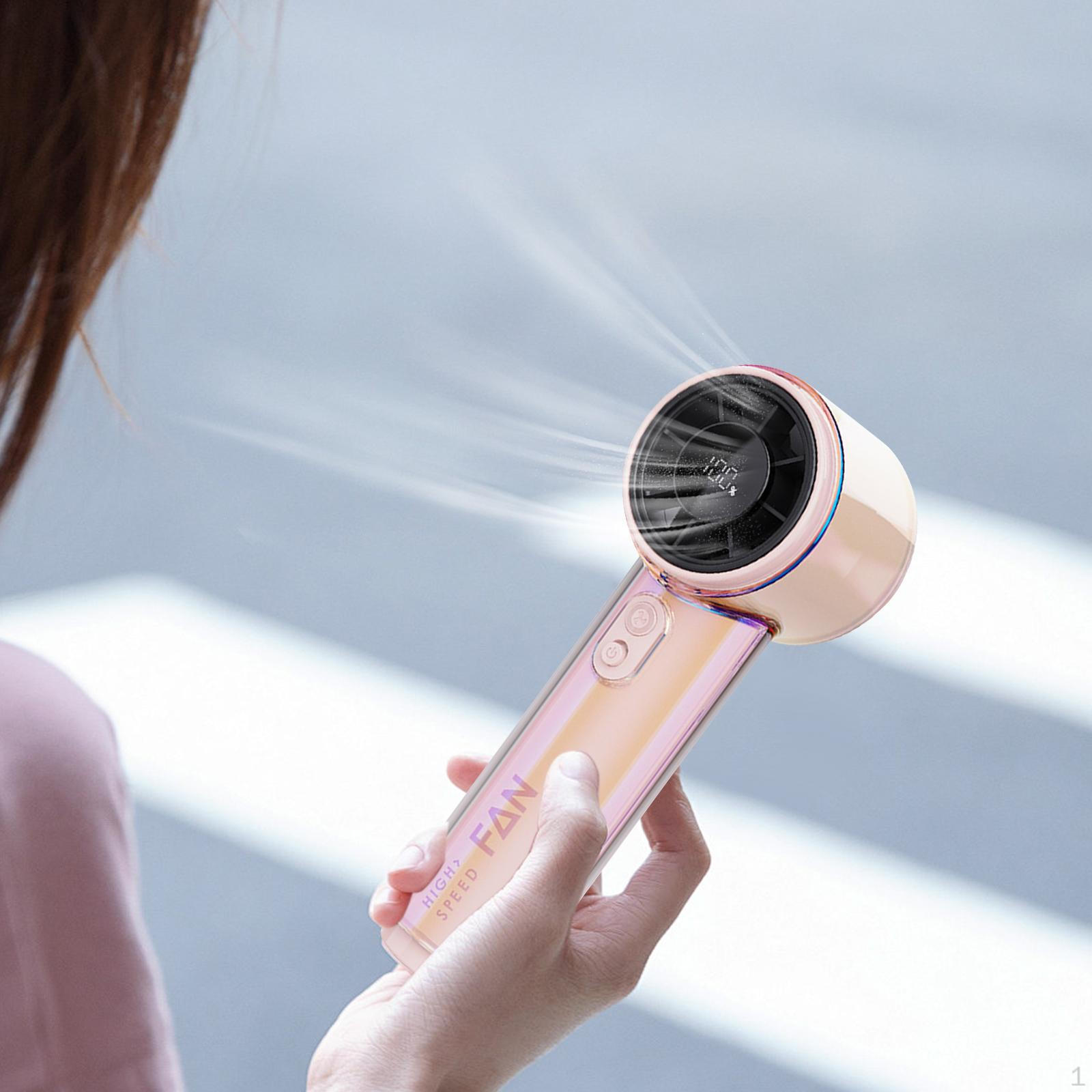 

Мини портативный вентилятор цифровой дисплей низкий уровень шума легкий стильный карманный вентилятор персональный для розовый