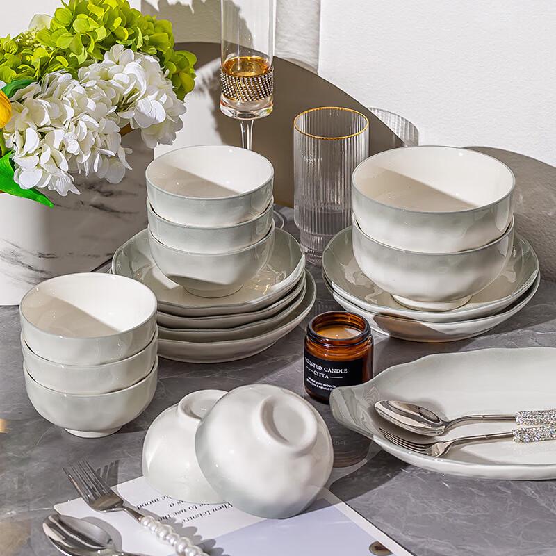 Nordic Style Enamel Dinnerware Set