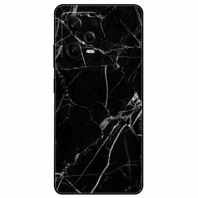 For Redmi Note 12 Pro 5G Case Note12 Covers TPU Black Silicone Starry Cover for Xiaomi Redmi Note 12 Pro+ 5G Plus Cartoon Soft