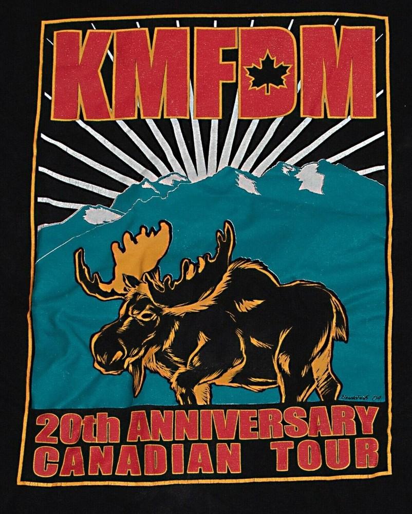 RARE KMFDM 20th Anniversary Canadian Tour shirt VTG 2004 All sizeS-5XL HRO34 Unisex T-Shirt XXXXL