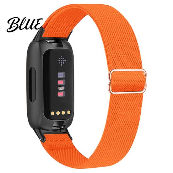 Quick Release Watch Band Elastic Nylon Bands for Fitbit Inspire 3 Adjustable Replacement Strap Smartwatch Breathable Woven Sports Wristband Women Men