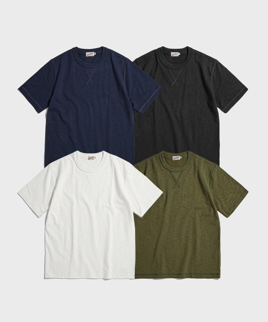 Beulonseun 10.5 Oz Usa Cotton Tubular Gusset Tee White