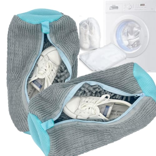 Hrspwmfd Shoe Laundry Net (Set of 2) - Shoe Laundry Net for Kids and Adults, Perfect for Washing Indoor Shoes In the Washing Machine, Washing Sneakers