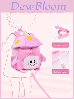 Kids School Backpack With Breathable Air Cushion Straps For Kindergarten Boys And Girls