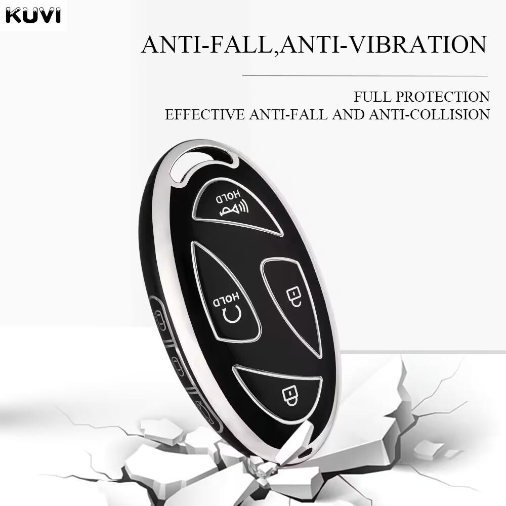 Fashion TPU 5 7 Buttons Car Key Case Cover Shell For Xiandai IONIQ 6 New Grand Prix GN7 Kona Protector Fob Bag Accessories