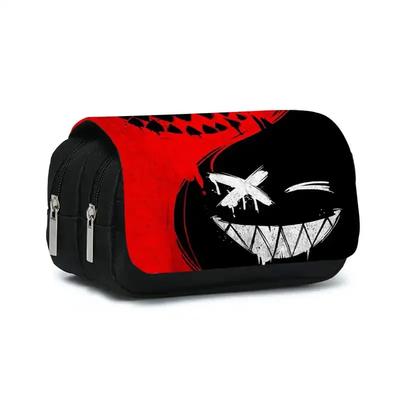 Evil Head Double Flip Pen Case for Boy and Girls Best Gift 3D Cartoon Pencil Pouch School Pencil Bag for Children