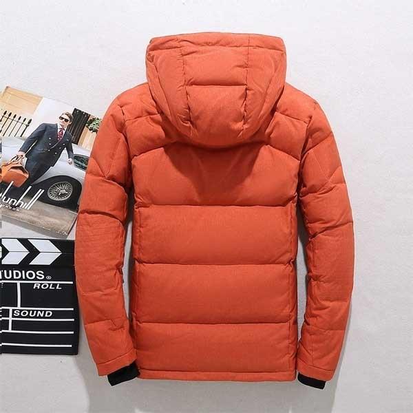 Winter Warm White Duck Thick Down Jacket Veste Outwear Men's Snow Parka Hooded Jacke Coat