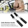 1Pair Pull Up Handle Cable Handle TPR Rubber Coated Grip Anti Slip Straight Gym Equipment Attachment for Weightlifting Exercise