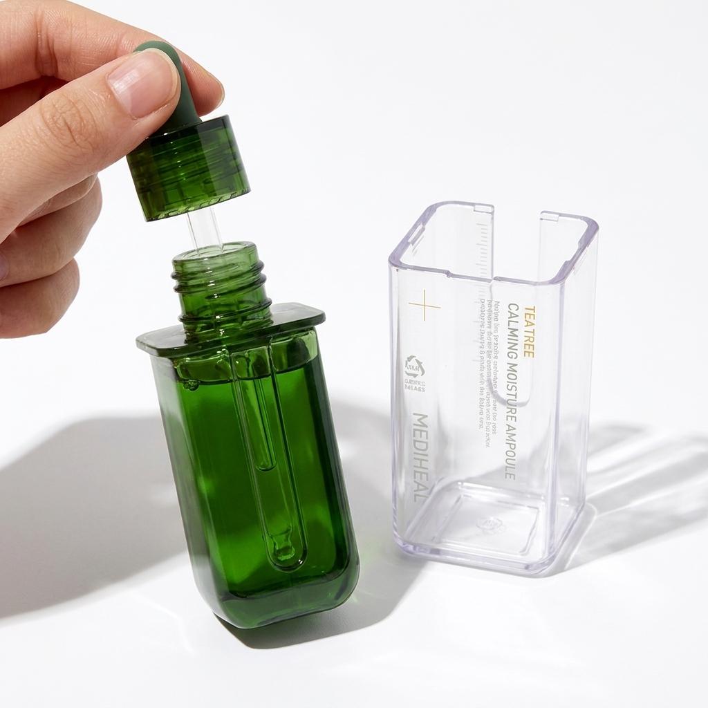 MEDIHEAL Teatree Calming Moisture Ampoule - [KOREAN SKINCARE] 30-Second SOS Redness Relief & Hydrating Serum (50ml)