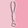 2Pcs Braided Rope Pendant Lightweight High-Elastic Keychain Holder with Reinforced Knot Design Macaron Color Mobile Phone Case Lanyard