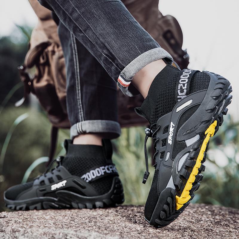 Hiking Shoes for Man Outdoor Comfortable Breathable Mesh High Top Boots Mountaineering Woman Quick Drying Travel Sneaker