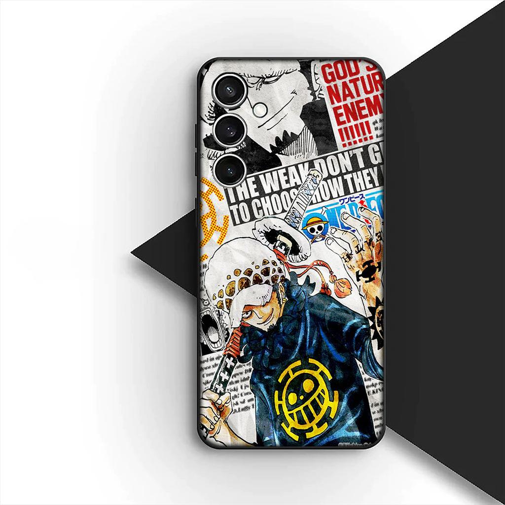 Cover for Apple iPhone 17 16 14 15 Plus Pro Max 16E ProMax + 15Plus 15+ 16+ Phone Case Zoro Trafalgar Water Law One Piece Luffy