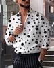 Must-Have Polka Dot Long Sleeve Shirt – Stylish Men’s Casual Top