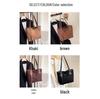 Korean-Style Suede Tote Bag: European & American Retro, Large Capacity, Casual Commuter Shoulder Bag