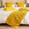 Velvet Lace Trimmings Bed Runner With 2 Piece Pillowcase European Style Home Hotel Decor Bed Flag Wedding Room Bed Tail