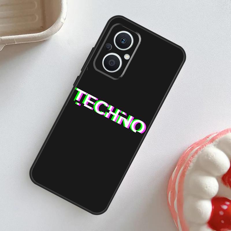 

Techno Music Case For OPPO Reno 10 Pro 11F 4Z 5Z 8T 4 5 6 7 8 Lite OPPO Find X2 X3 Neo X5 X6 Pro Cover OPPO Find X3 Neo