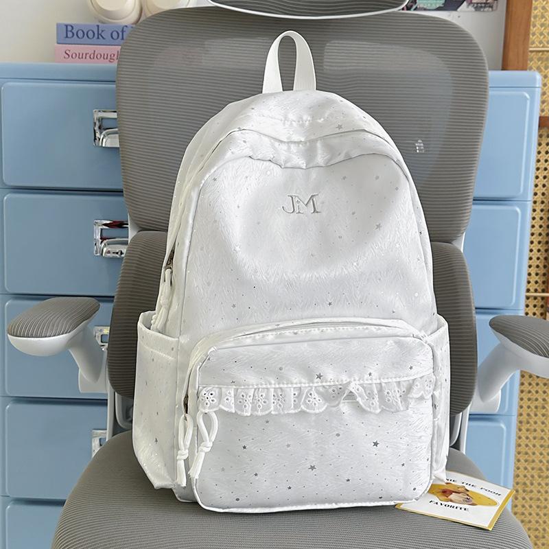 Zaino da scuola per ragazza con pizzo zaino da donna nuovo primavera ed estate zaino scolastico per studenti grande capacità campus carino zaino di alto valore