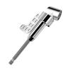 Right Angle Drill Attachment,105 Degree Right Angle Drill Bit Adapter,Angled Screwdriver for Tight Space (LONG&SHORT)-Silver