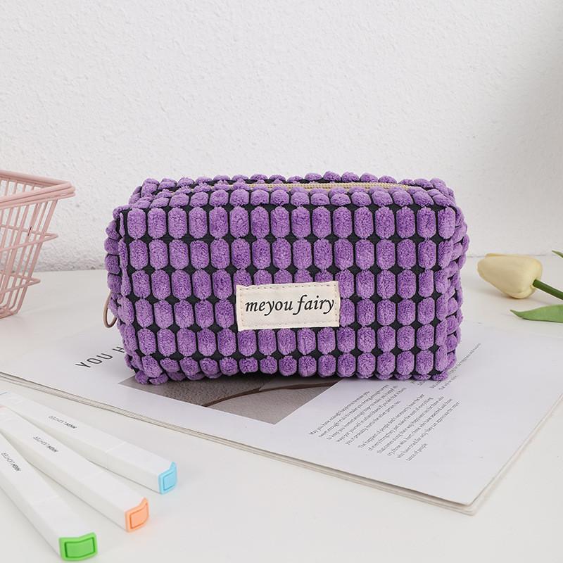 French Garden Makeup Bag With Polyester Material For Girls Travel And Storage