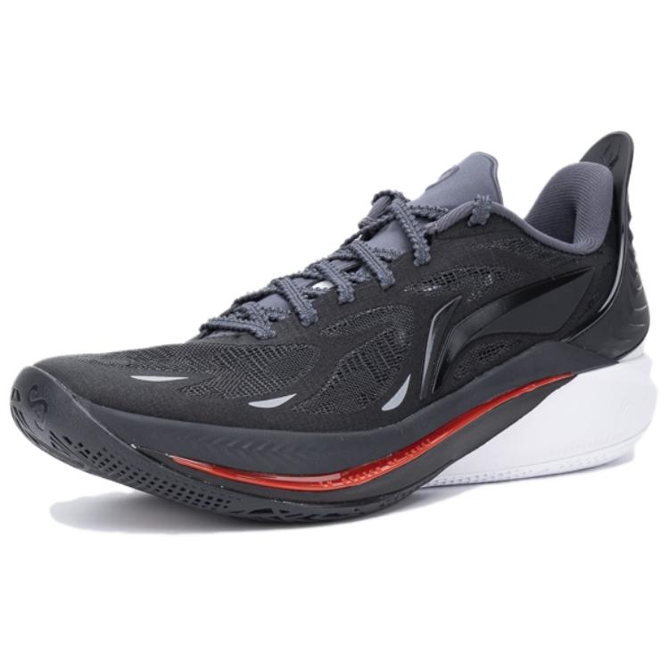 Li Ning SONIC 12 Cushioning Slip Resistant Low top Basketball Shoes Men's Black ABAU019-8
