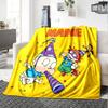 Customiz Name Personality Rugrats Blanket Soft &Warm Sofa Office Bed Travel Lunch Break Blanket, Gift Suitable All Seasons