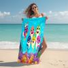 1Pc Baby Shark Family Adventure Beach Towel Microfiber Beach Towel Thin Absorbent For Beach Swimming Yoga Bath Sports 0917306