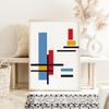 Poster Mondrian Geometry