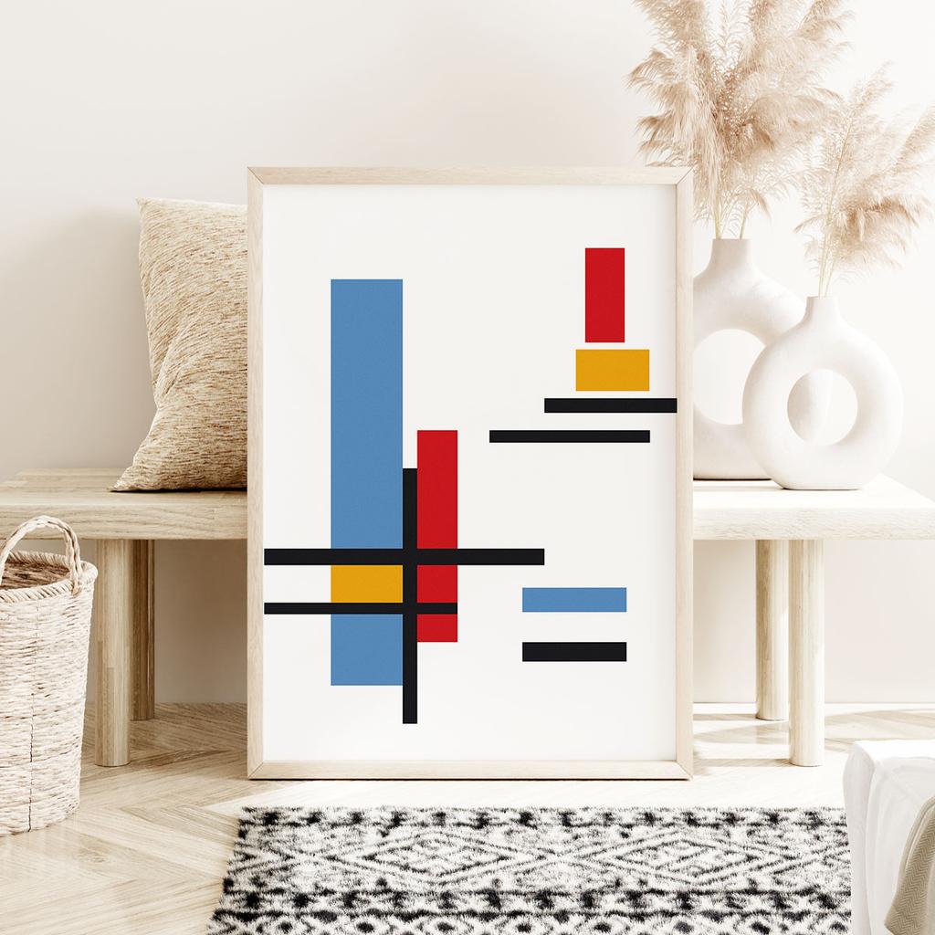 Poster Mondrian Geometry